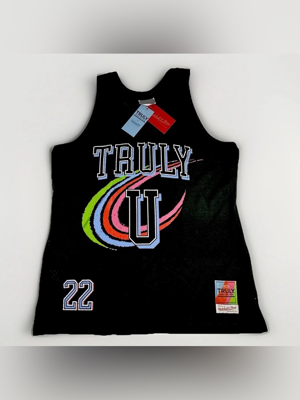 Mitchell & Ness x Truly Hard Seltzer Mens L Mesh Basketball Jersey Tank NWT